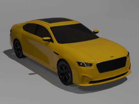 Sporty D-Segment Sedan 3D 모델