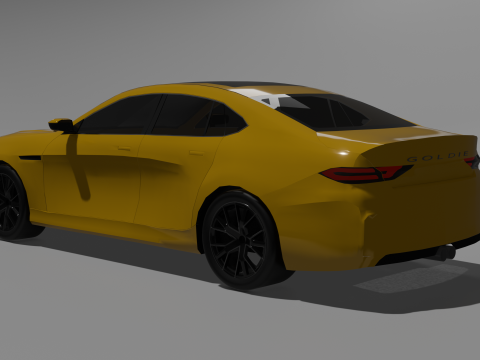 Sporty D-Segment Sedan 3D 모델