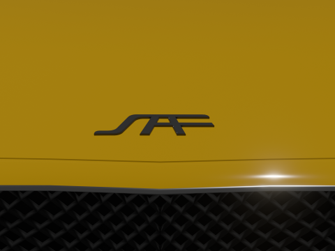 Sporty D-Segment Sedan 3D 모델
