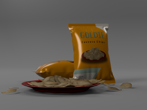 Cassava Chips 3D 모델