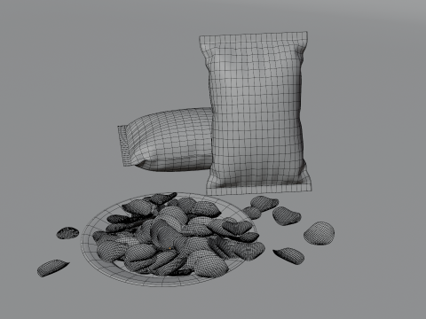 Cassava Chips 3D 모델