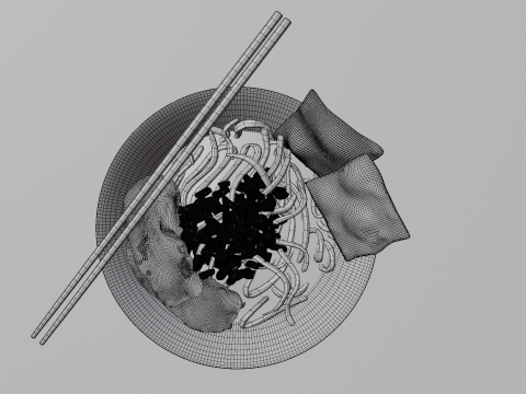 Indonesian Chicken Noodle 3D Модель