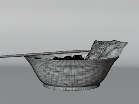 Indonesian Chicken Noodle 3D Model