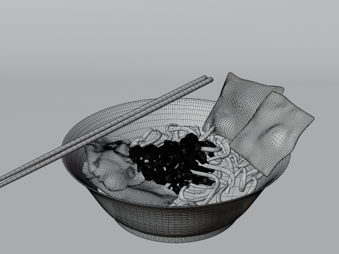 Indonesian Chicken Noodle 3D Модель