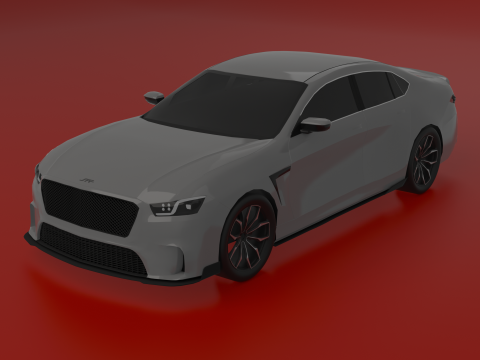 Aggressive Sport Sedan 3D 模型