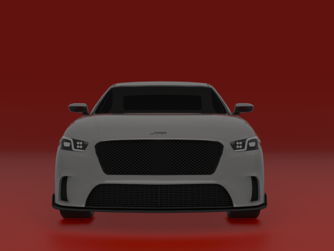 Aggressive Sport Sedan 3D 模型