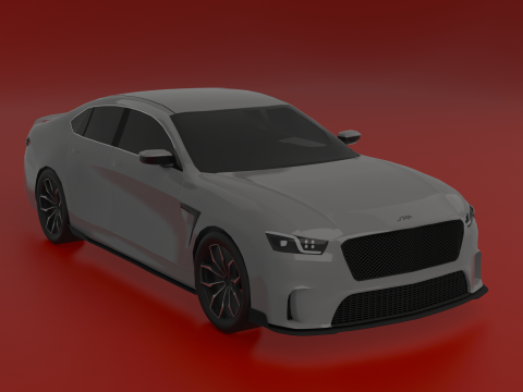 Aggressive Sport Sedan 3D 模型