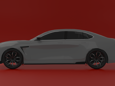 Aggressive Sport Sedan 3D 模型