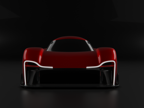 Futuristic Hypercar 3Dモデル