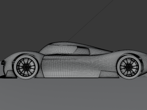 Futuristic Hypercar 3Dモデル