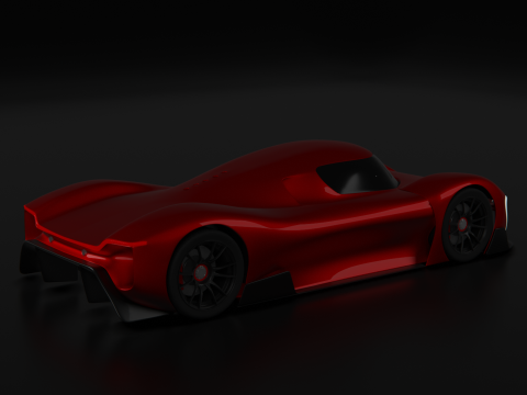 Futuristic Hypercar 3Dモデル