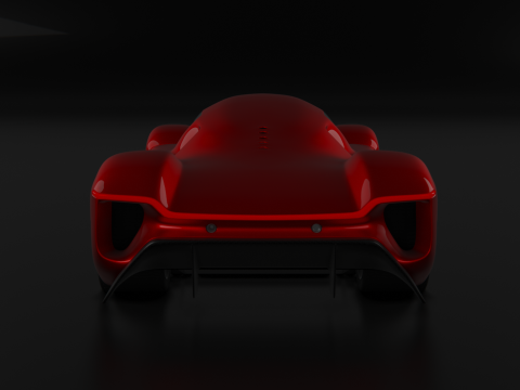 Futuristic Hypercar 3Dモデル