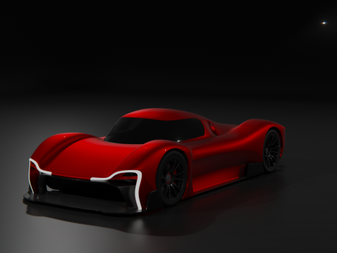 Hypercar futuristica Modello 3D