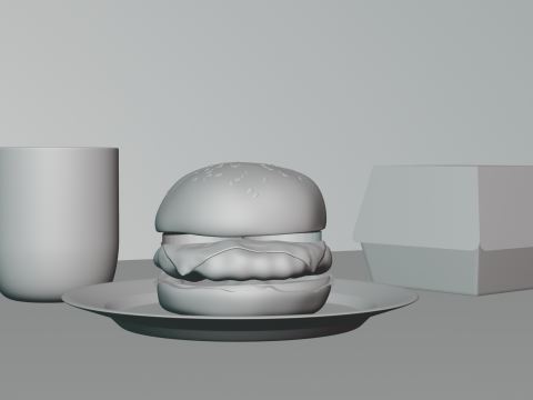 Cheeseburger 3D Model