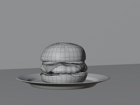 Cheeseburger 3D Model