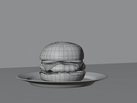 Cheeseburger 3D Model