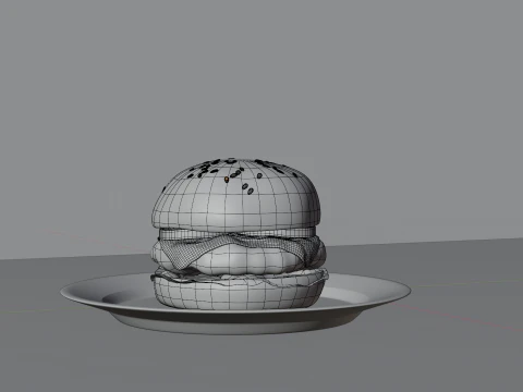 Cheeseburger 3D Model