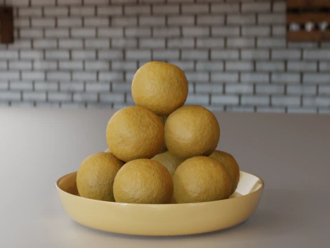 Round Tofu 3D Model