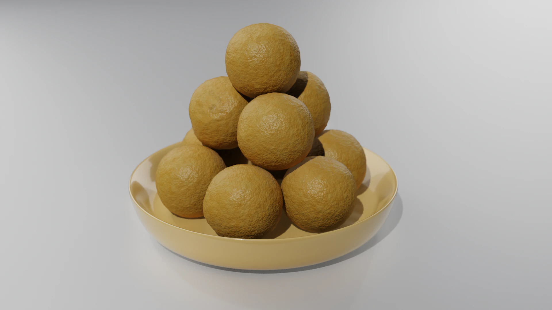 Round Tofu 3D Model .c4d .max .obj .3ds .fbx .stl .blend 