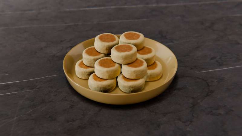 Bakpia 3D Model .c4d .max .obj .3ds .fbx .stl .blend