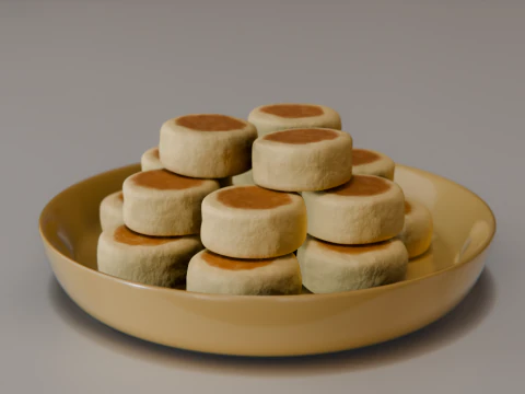 Bakpia 3D Model