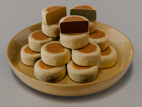 Bakpia 3D Model