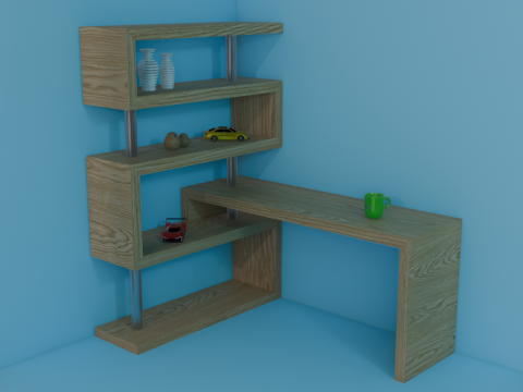 Minimalist desk design 3D Model