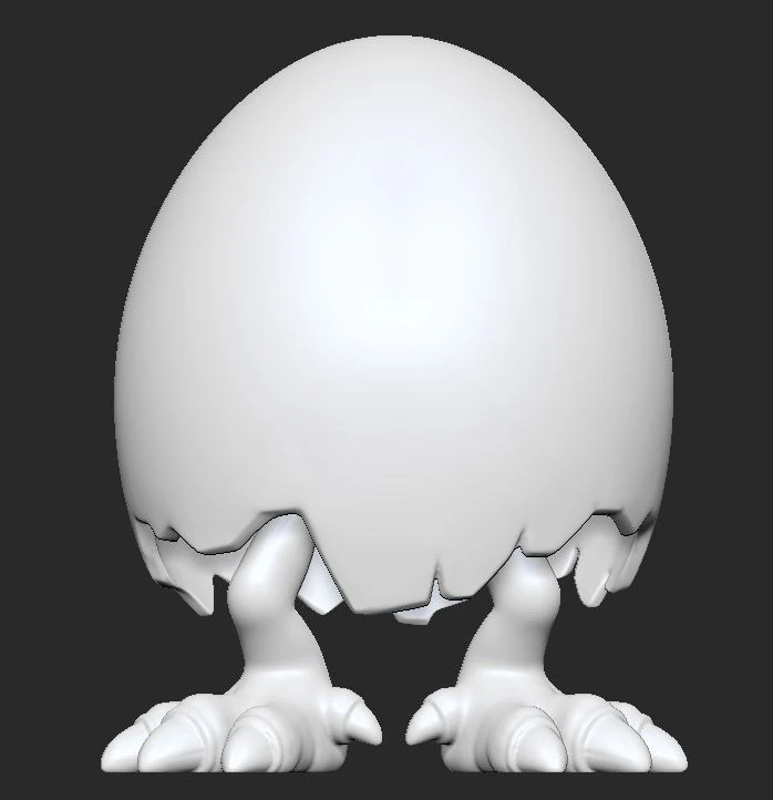 Dragon Egg Baby 3D Print Model .c4d .max .obj .3ds .fbx .stl .blend 