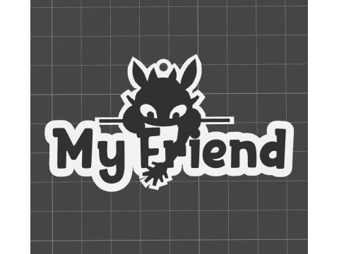 Toothless-Happy birthdayMy Friend Customizable name 3D printmodel