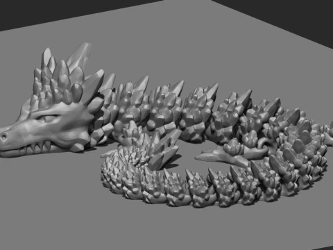Stone Dragon 3D Print Model