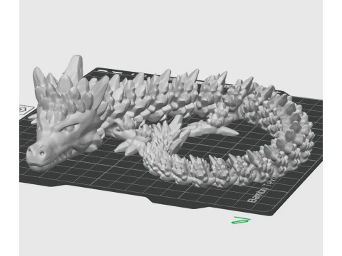 Stone Dragon 3D Print Model