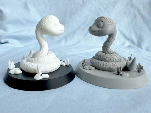 Cute Snake-Lunar new year of Snake 3D Print Model