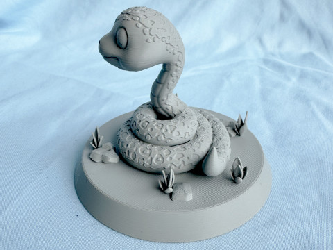 Cute Snake-Lunar new year of Snake Modèles 3D en vedette