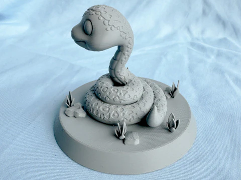 Cute Snake-Lunar new year of Snake 3D Print Model