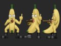 Funny Mr Banana 3D Принт Модель
