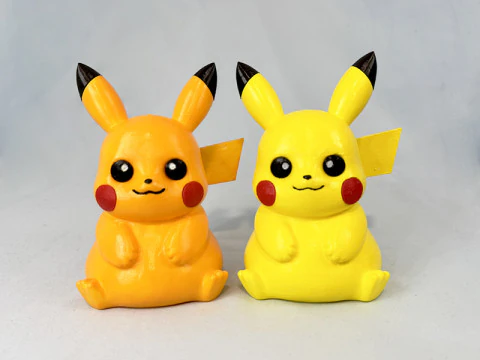 Un Pikachu un poco gordo. Modelo de impresión 3D