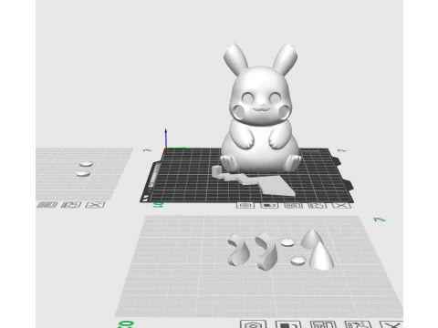 A little fat Pikachu 3D Print Model