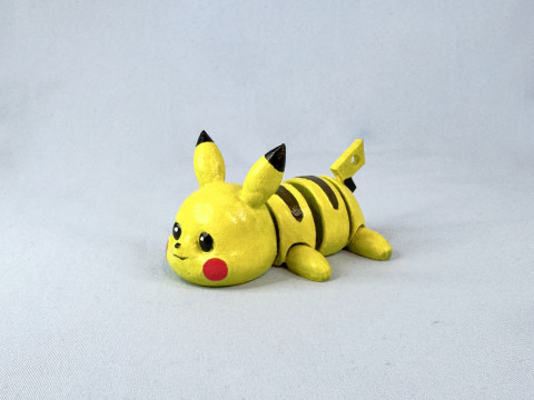 Pikachu Keychain Articulated-Flexi 3D प्रिंट मॉडल