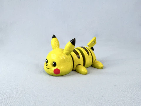 Llavero Pikachu Articulado-Flexi Modelo de impresión 3D