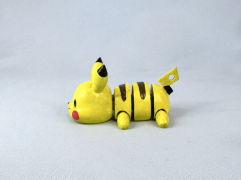 Pikachu Keychain Articulated-Flexi Modello di stampa 3D