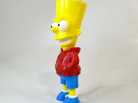 The Simpsons-Bart Simpson Multi-coloredmultiparts-3mf 3Dプリントモデル