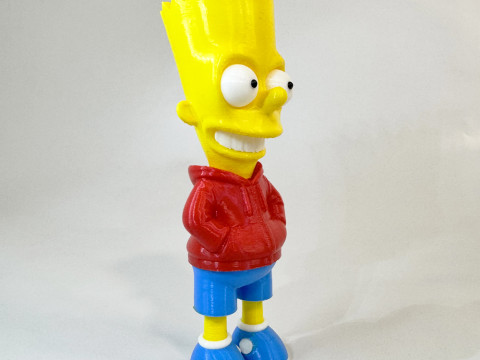 The Simpsons-Bart Simpson Multi-coloredmultiparts-3mf 3Dプリントモデル