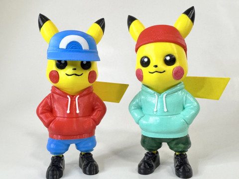 Urban Pikachu Multi-coloredMultipart - 3MF 3D प्रिंट मॉडल