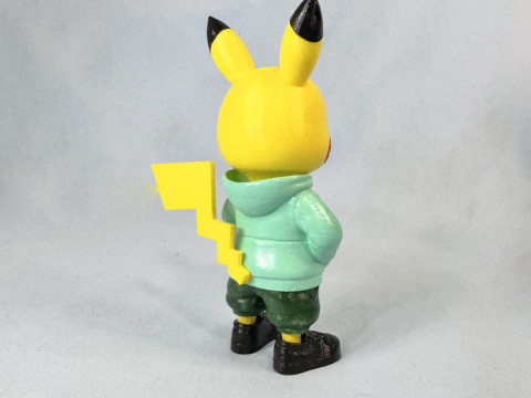 Urban Pikachu Multi-coloredMultipart - 3MF 3D Baskı Modeli