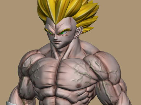 Super Vegeta 3D Print Model