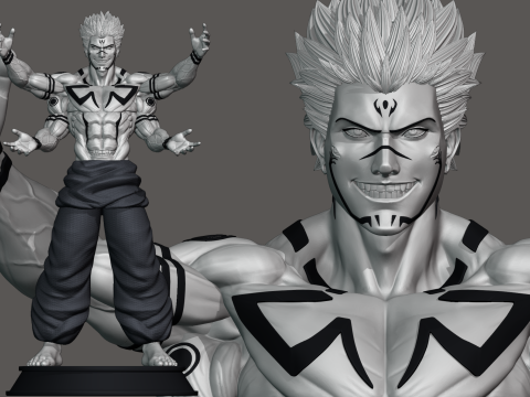 Ryomen Sukuna Full power - Jujutsu Kaisen 3D Print Model