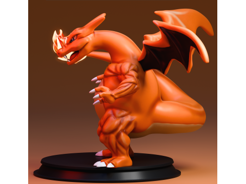 Pokemon Charizard - 3D print model 3D 프린트 모델