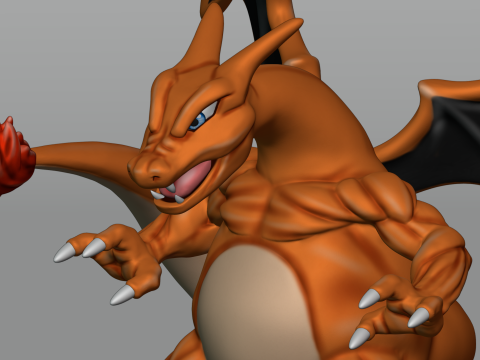 Pokemon Charizard - 3D print model 3D 프린트 모델