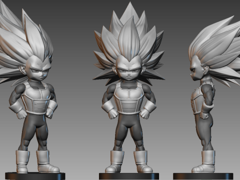 Vegeta Daima Super Saiyan 3 3D Print model 3D Print Model