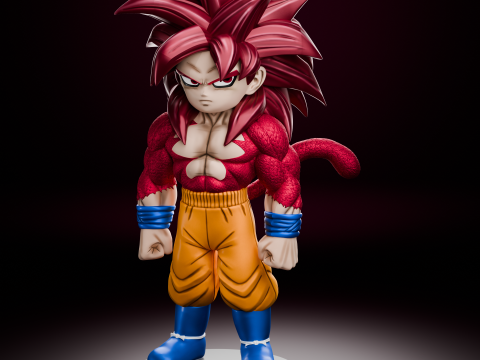 Goku SSJ4 Mini - Dragon ball Daima 3D Принт Модель